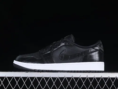 All categories Air Jordan Jordan series basketball shoes Air Jordan 1 Low G version pure original Air Jordan 1 Low Golf "Black Snake Pattern" AJ1 Joe 1 new golf version black snake pattern DD9315-003
